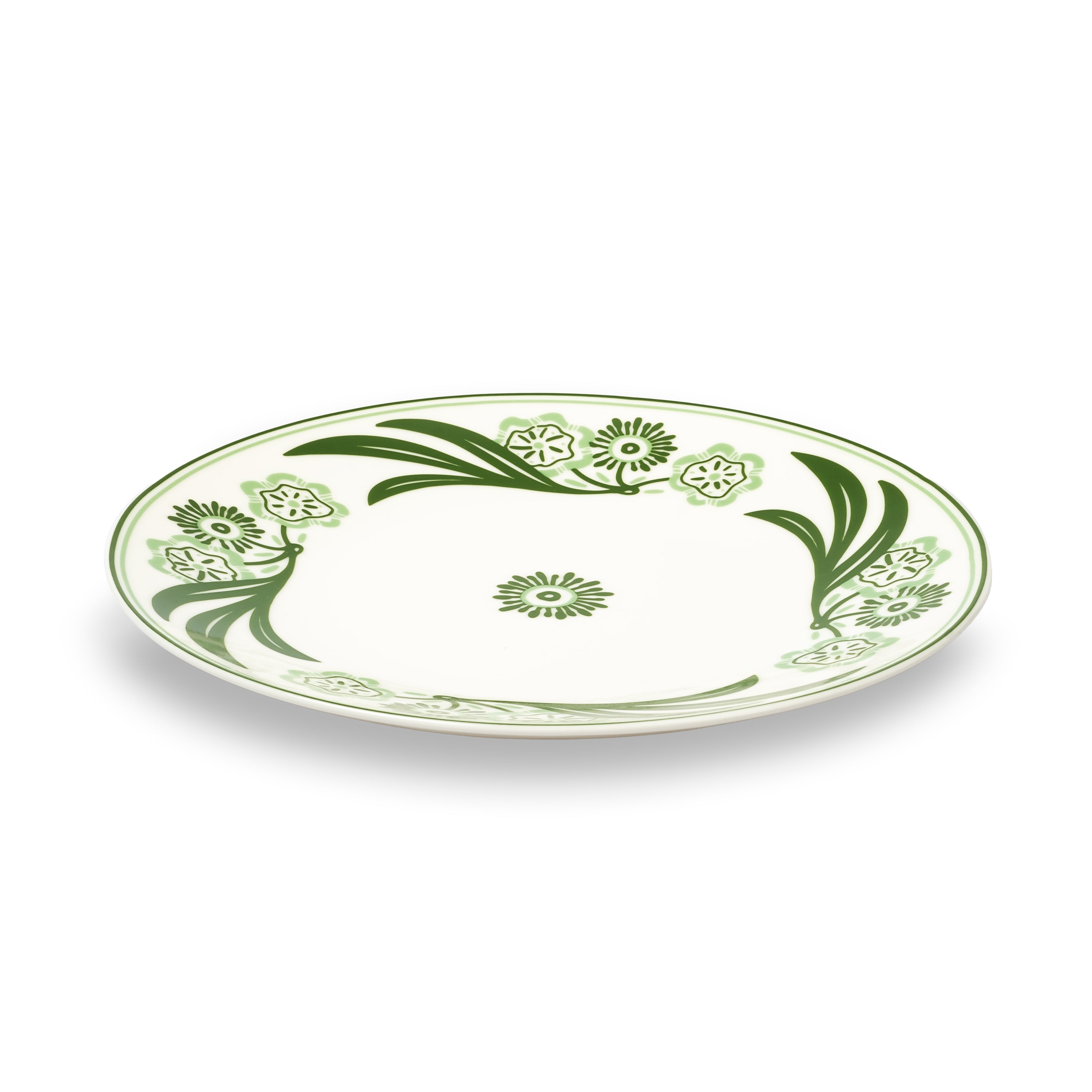 Emerald Rosemary Porcelain Plate