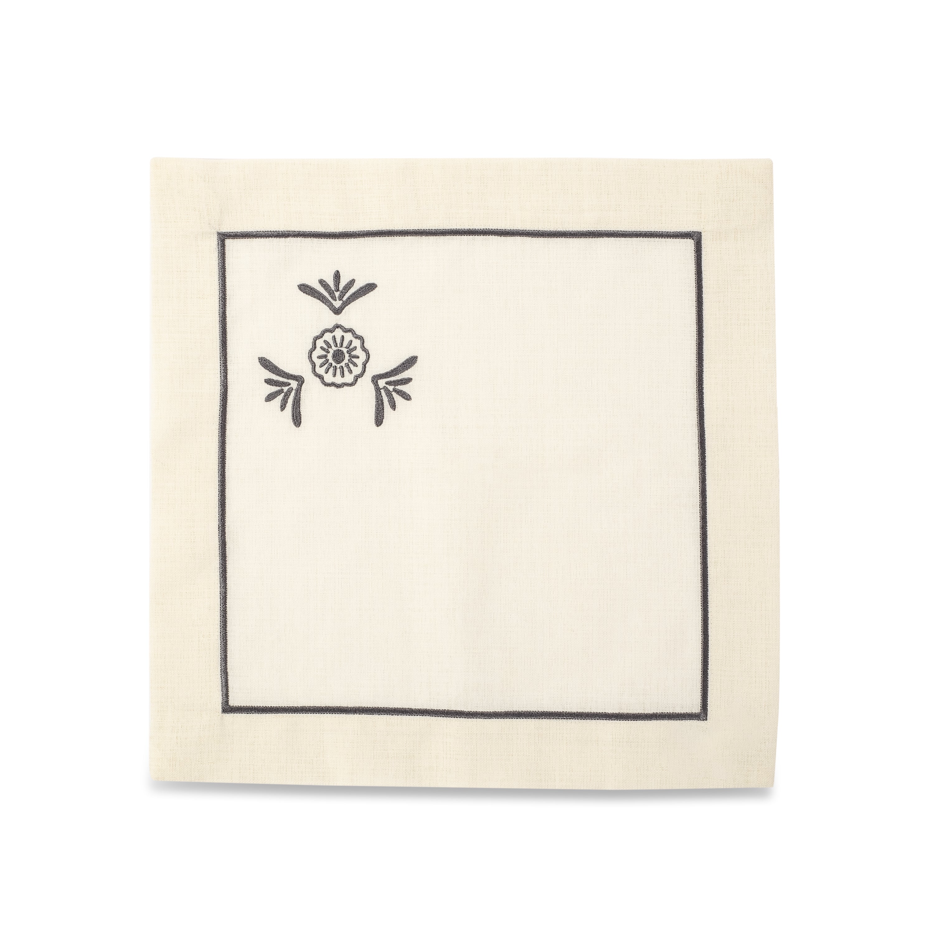 Silver Etoile Linen Napkin