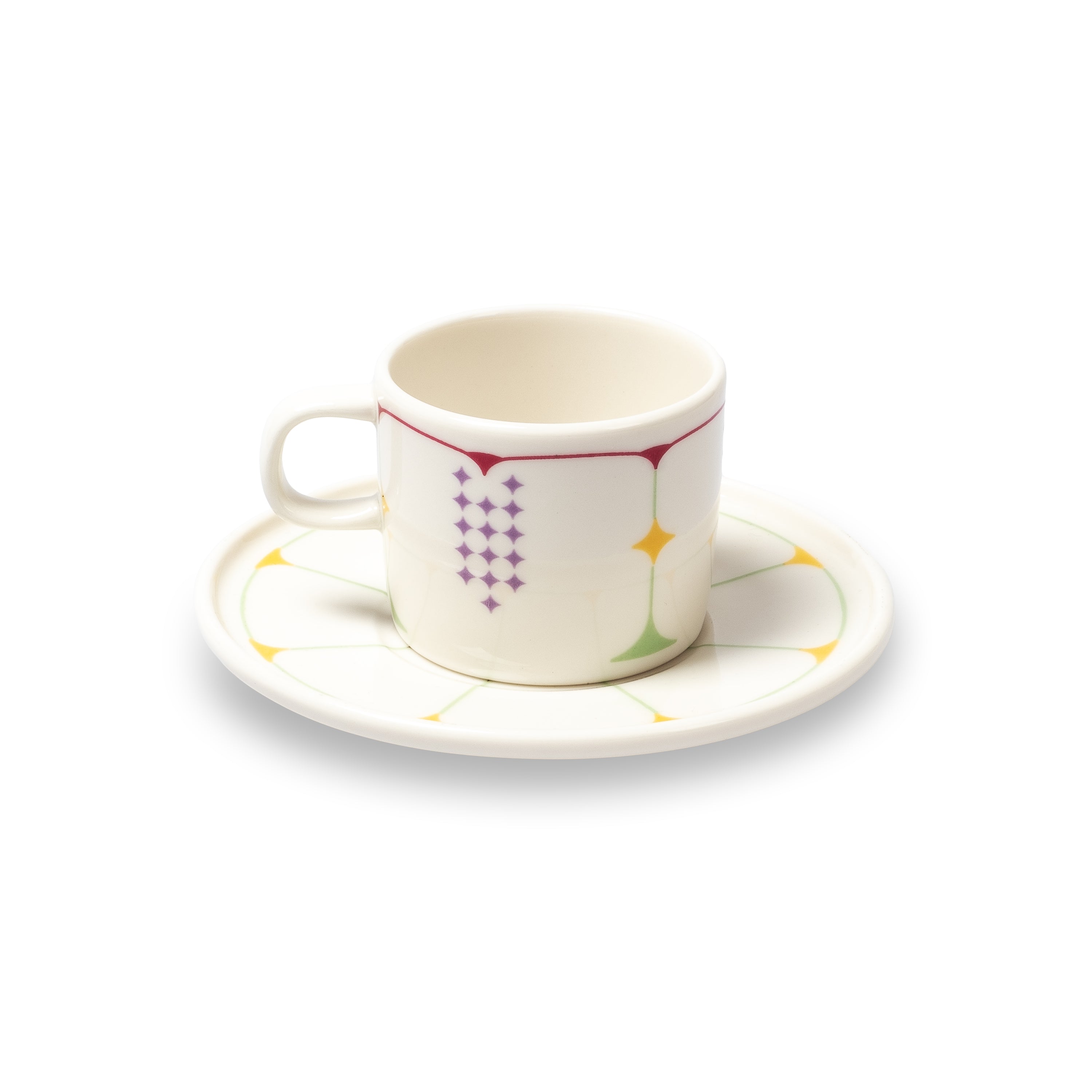 Pink Dahlia Porcelain Coffee Cups (set of 2)